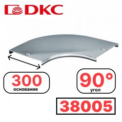 DKC 38005 Крышка на угол CPO 90 горизонтальный 90° осн.300
