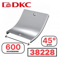 DKC 38228 Крышка на угол CS 45 вертикальный внутр. 45° осн.60038228 фото