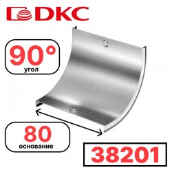 DKC 38208 Крышка на угол CS 90 вертикальный внутр. 90° осн.80