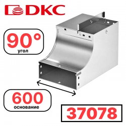 Угол CSSS 90 вертикальный внутр. переходник левый. осн.600 H100  DKC / ДКС
