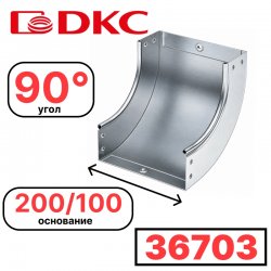 Угол CS 90 вертикальный внутр. 90° 200/100 DKC / ДКС