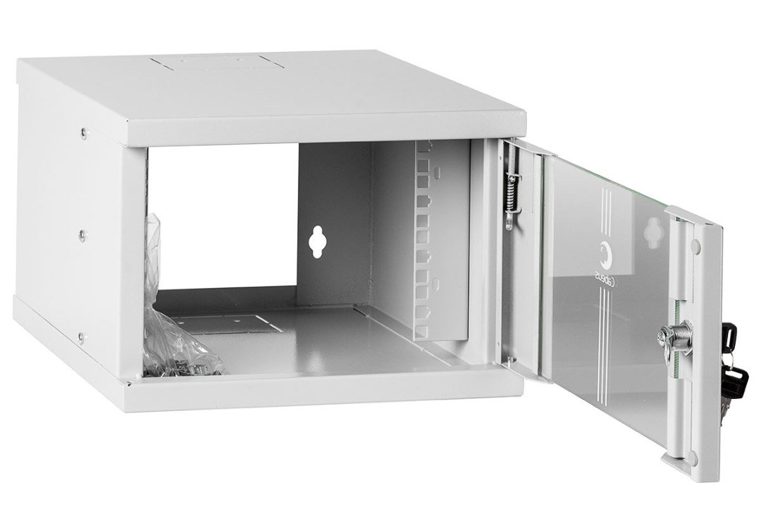 Шкаф Cabeus настенный 10 дюймов с открытой дверцей WSC-12U фото 2