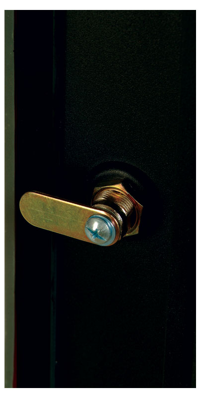 Шкаф телекоммуникационный настенный разборный 9U (600х520) дверь стекло, цвет черный фото 4