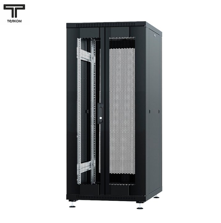 ТЕЛКОМ ТС-18.6.6-ПП Шкаф 18U 600x600x920мм (ШхГхВ) телекоммуникационный 19 напольный, передняя дверь перфорация - задняя дверь перфорация, цвет черный (RAL9005)ТС-18.6.6-ПП.9005М фото