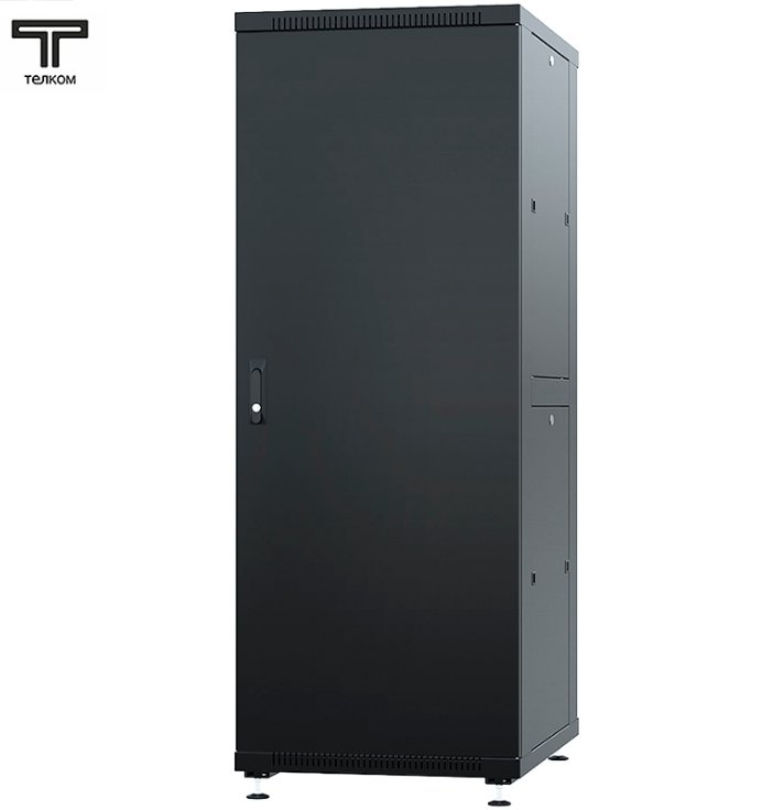 ТЕЛКОМ ТС-42.6.6-ММ Шкаф 42U 600x600x1987мм (ШхГхВ) телекоммуникационный 19 напольный, передняя дверь металл - задняя дверь металл, цвет черный (RAL9005)ТС-42.6.6-ММ.9005М фото