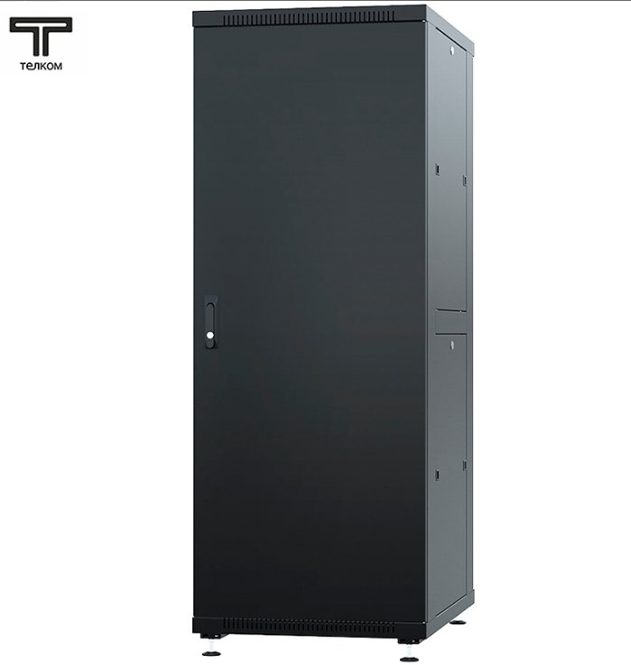 ТЕЛКОМ ТС-42.6.8-ММ Шкаф 42U 600x800x1987мм (ШхГхВ) телекоммуникационный 19 напольный, передняя дверь металл - задняя дверь металл, цвет черный (RAL9005)ТС-42.6.8-ММ.9005М фото