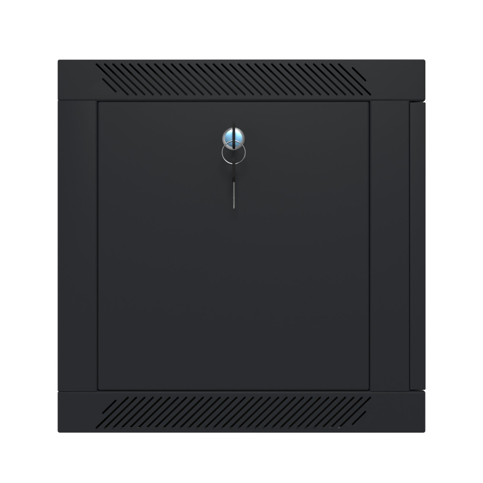 шкаф 19 дюймов 18U 600 настенный боковая дверца с замком черный RC19 фото 3