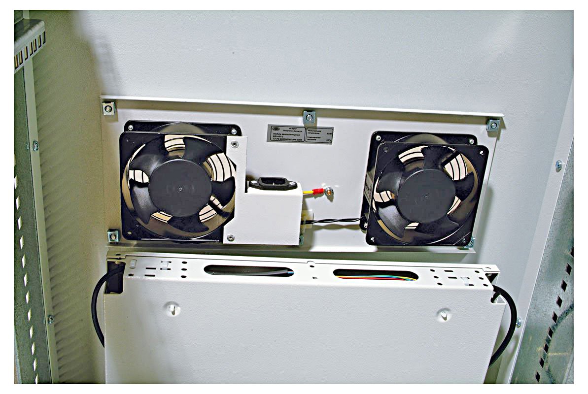 Модуль вентиляторный потолочный (170х425), 2 вентилятора, черный RAL9005 фото 4