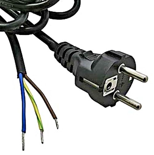 SCZ Сетевой кабель (Прямой без розетки). 1.8м. 3х0.75 фото 2
