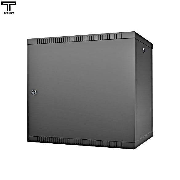 ТЕЛКОМ TL-9.6.6-M.9005МА Шкаф 9U 600x600x490мм (ШхГхВ) телекоммуникационный 19 настенный, дверь металл, цвет черный (RAL9005)TL-9.6.6-M.9005МА фото