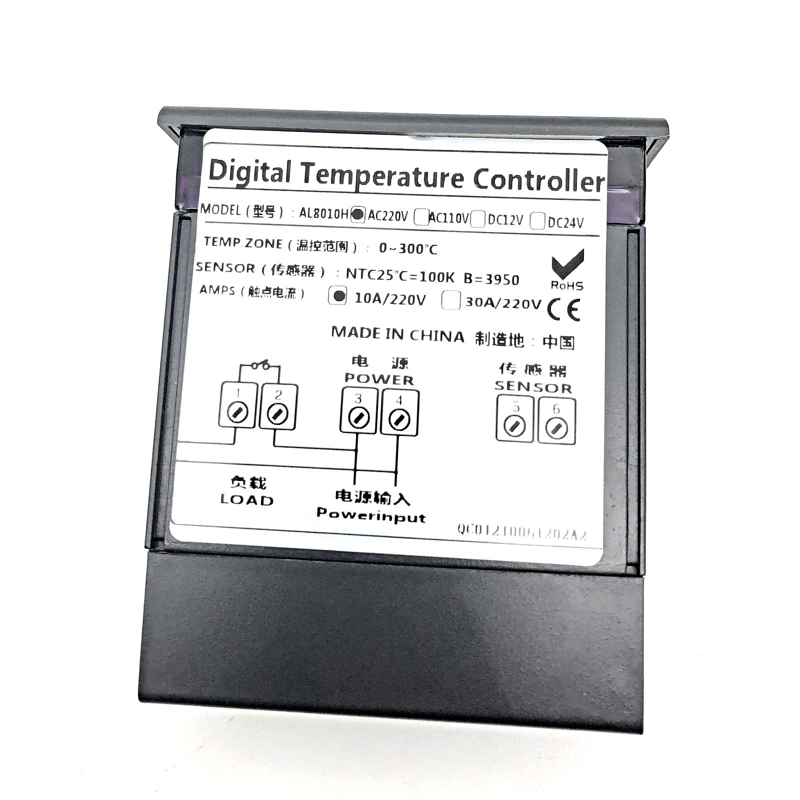 RC19 AL8010H Терморегулятор, цифровой термостат регулятора температуры 220V 10A, для контроля температуры и управления вентиляторами фото 4