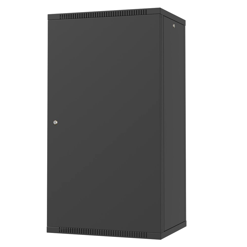 ТЕЛКОМ TL-22.6.4-M.9005МА Шкаф настенный 22U 600x450x1070мм (ШхГхВ) телекоммуникационный 19, дверь металлическая, цвет черный (RAL9005МА) (4 места)TL-22.6.4-M.9005МА фото