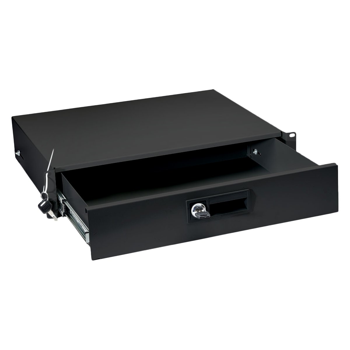 Cabeus DRW-2U-BK Ящик для документов 2U, глубиной 360 мм, цвет черный (RAL 9004)DRW-2U-BK фото