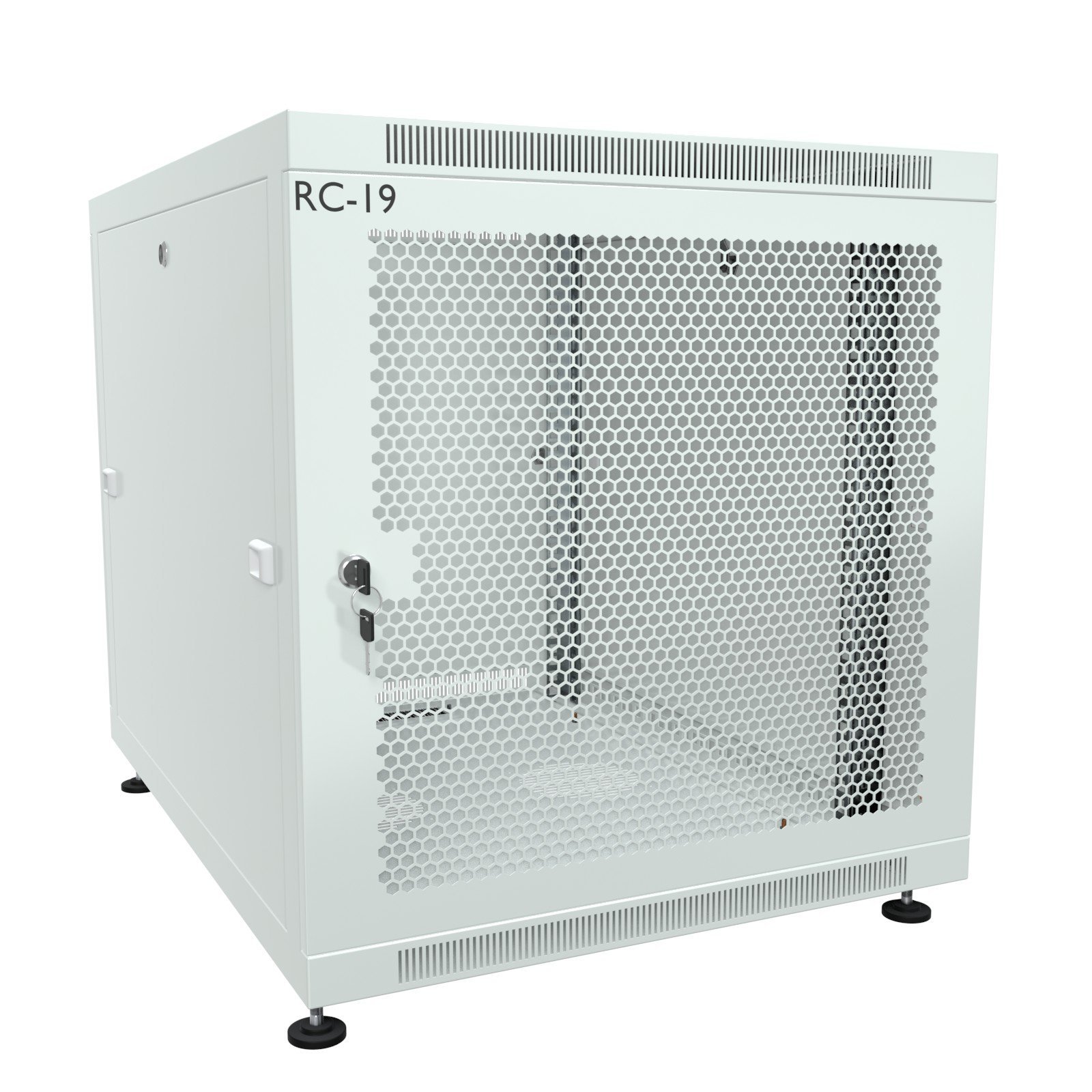 RC19 RP-12.6.10-PM.7035 Шкаф 12U 600x1000x623мм (ШхГхВ) телекоммуникационный 19 напольный, передняя дверь перфорированная - задняя дверь металлическая, цвет серый RAL7035RP-12.6.10-PM.7035 фото