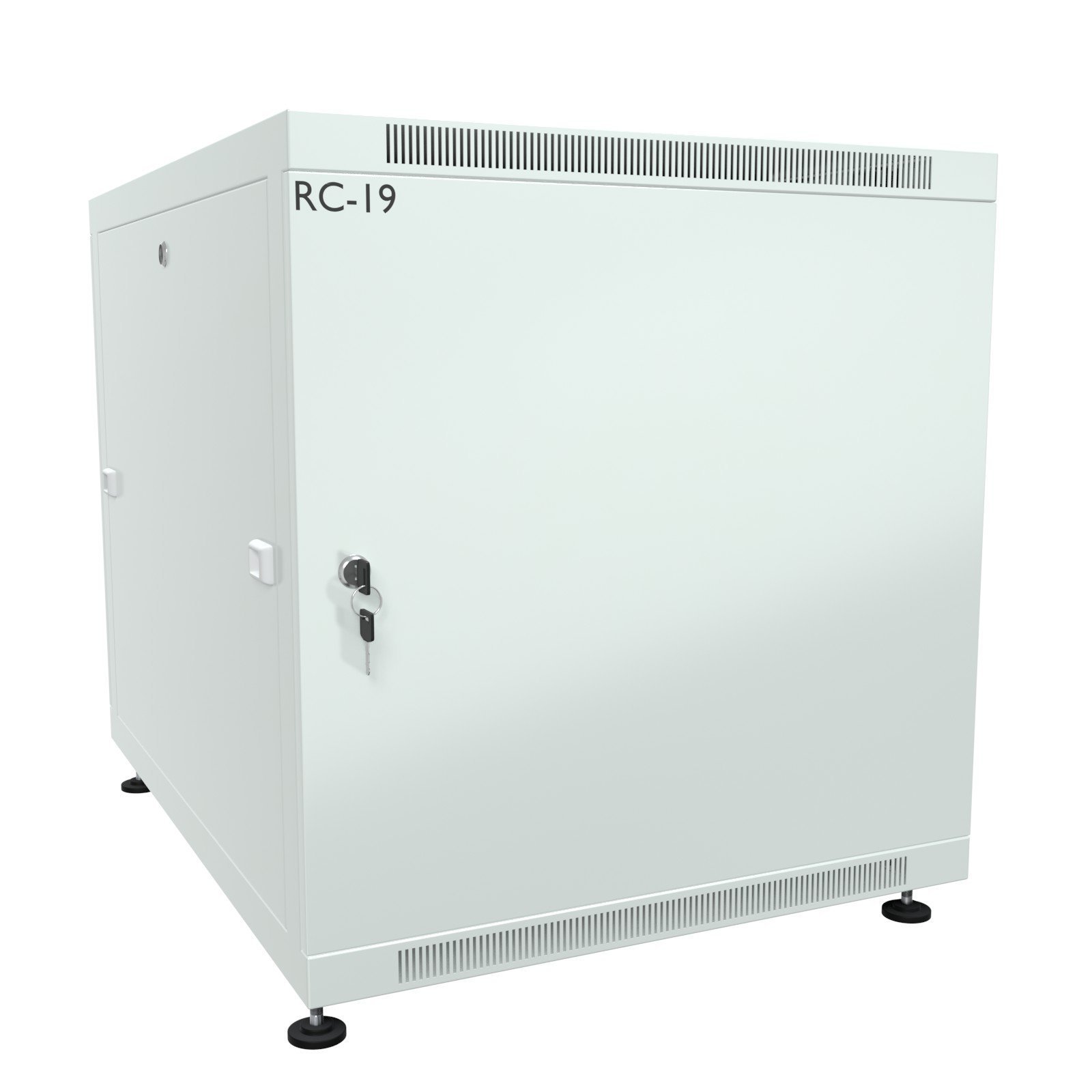 RC19 PR-12.6.10-ММ.7035 Шкаф 12U 600x1000x623мм (ШхГхВ) телекоммуникационный 19 напольный, передняя дверь металлическая - задняя дверь металлическая, цвет серый RAL7035RP-12.6.10-MM.7035 фото