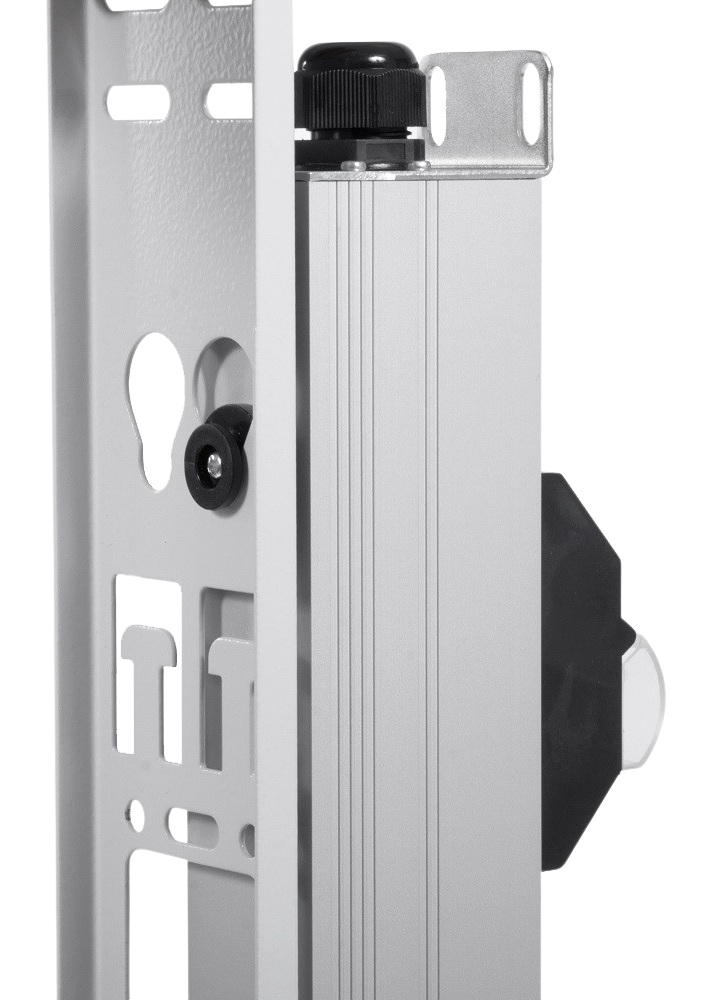 Вертикальный блок розеток Rem-32 на 2 контура по 8 Sсhuko, 4 IEC 60320 C19 с авт., инд., 2*32А, алюм., 33-38U, колодка фото 7