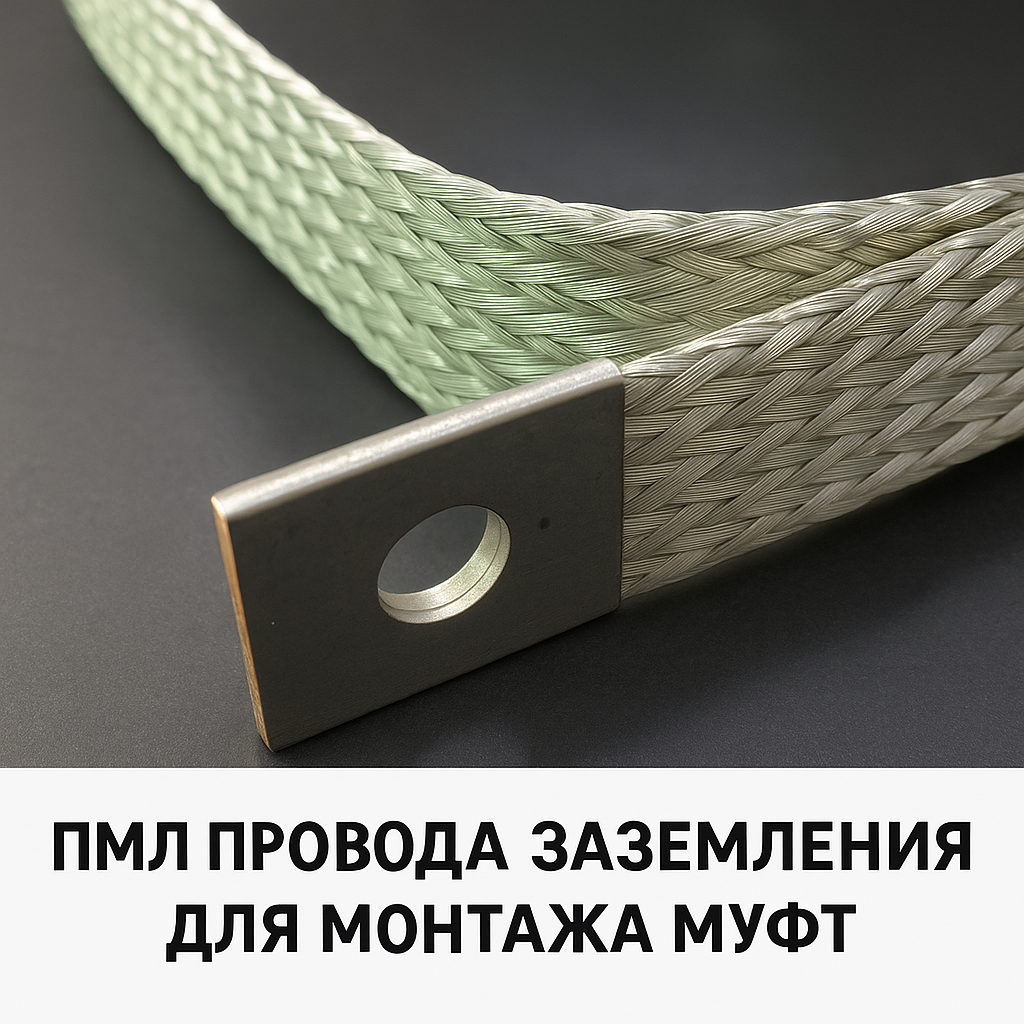 ПМЛ 16-500 НК Провод заземления длиной 500мм с наконечником для монтажа муфт, сечение 16 мм2, М6, луженый фото 7