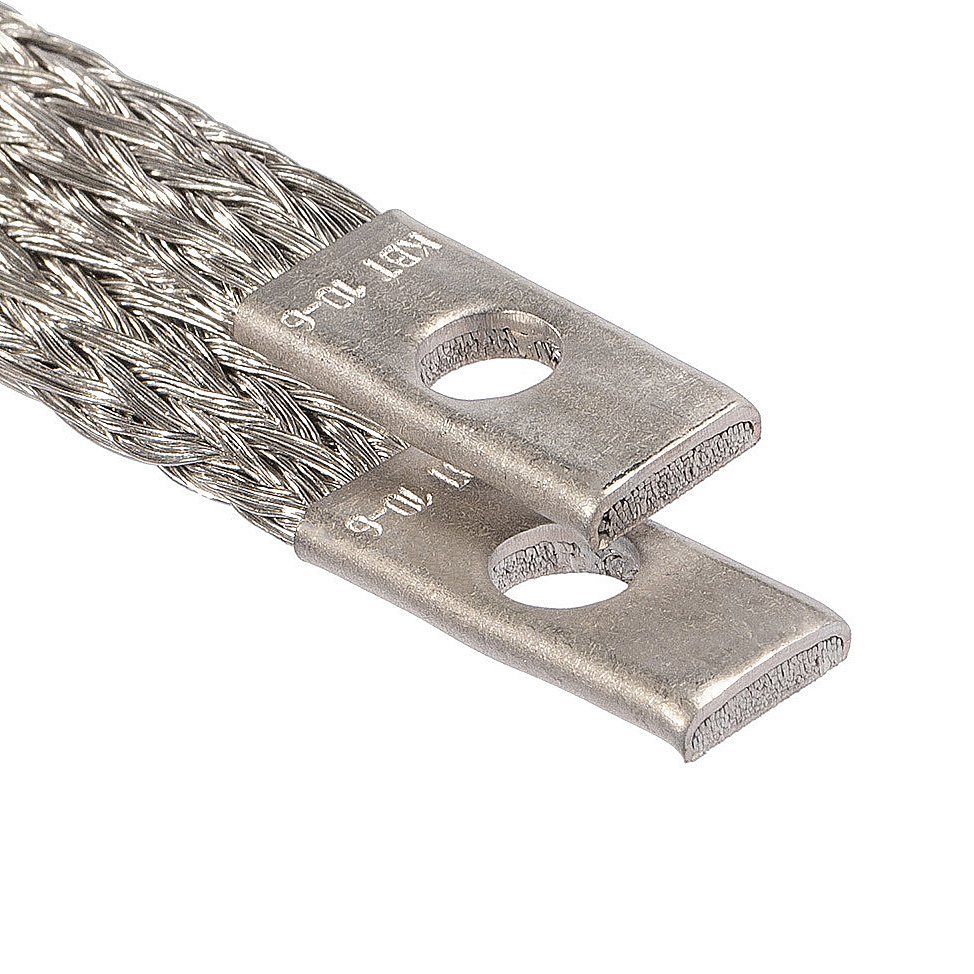 ПЗ-10-1000 Провод заземления плетеный, сечение 10 мм2, М6, L=1000 мм, луженый фото 3