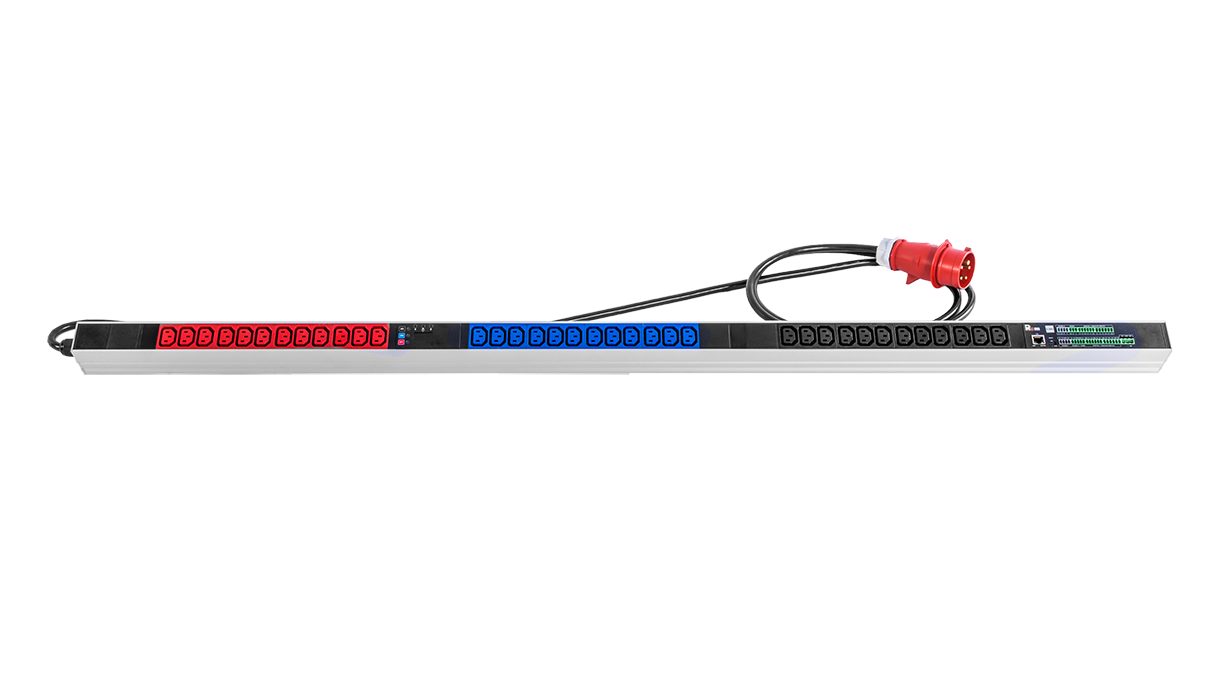 Rem R-2MC3-3x16-36C13-MI-1420-3-3PN Верт блок розеток Rem-2MC,LINUX,мониторинг,измерение,3~16A,36C13,1420мм,вхIEC309,шнур 3м фото 3