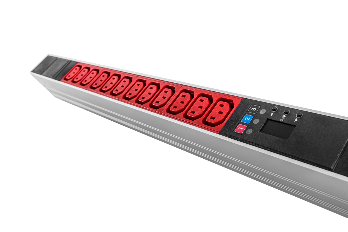 Rem R-2MC3-3x16-36C13-MI-1420-3-3PN Верт блок розеток Rem-2MC,LINUX,мониторинг,измерение,3~16A,36C13,1420мм,вхIEC309,шнур 3м фото 4