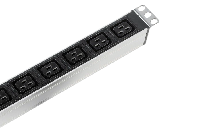 Вертикальный блок розеток Rem-16 с выключателем,14 IEC 60320 C13, 10 C19, вход C20 16A, алюминий, 33U фото 8