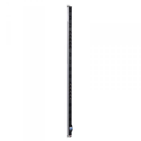 Вертикальный блок розеток Rem-16 с автоматическом выключателем, 16А, 10 Schuko, 10 IEC 60320 C19, 16A, алюминий,33U,колодка фото 4