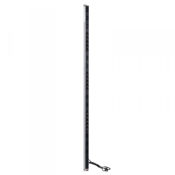 Вертикальный блок розеток Rem-16 с индикатором, 15 Schuko, 10 IEC 60320 C19, 16A, алюминий, 42U, шнур 3 м. фото 4