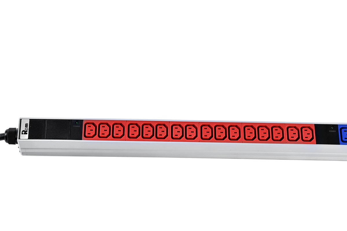 Верт блок розеток Rem-3x16, 3 фазы 16A, инд, 48 C13, 1420 мм, вх IEC 309, шнур 3 м фото 7