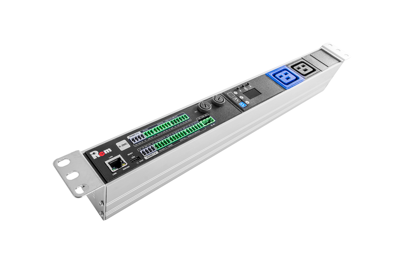 Rem R-2MC3-32-2xC19-MCL-440-K Гор блок розеток Rem 2MC, Linux, мониторинг, измерение, управление 2*С19, 32 А, алюм.,19 фото 8