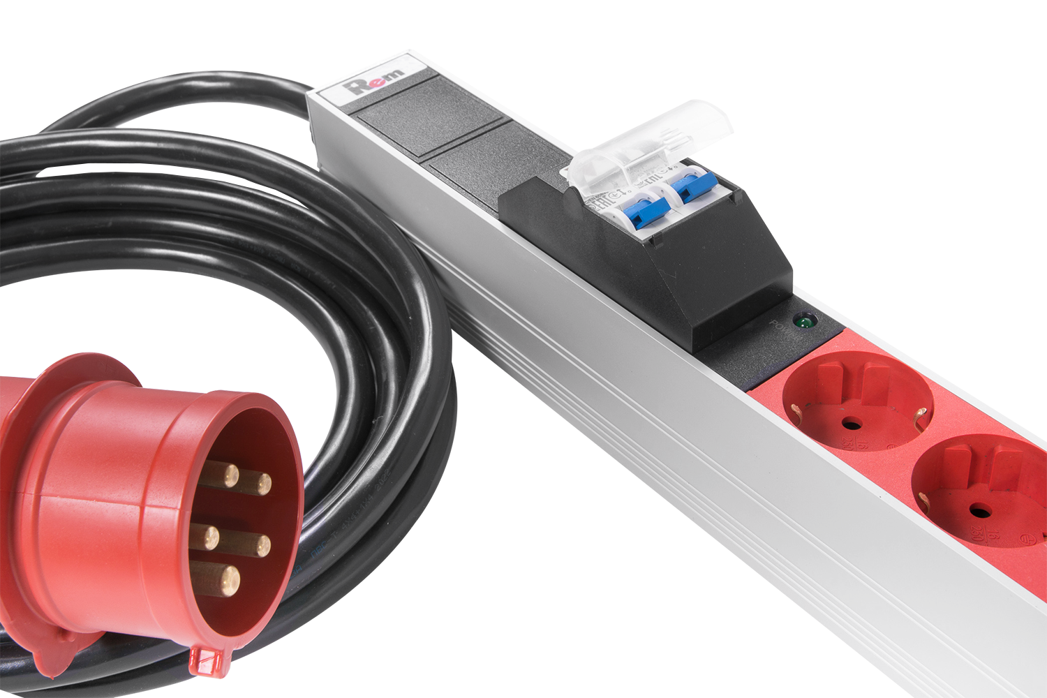 Rem R-2MC3-3x16-18S-MI-1420-3-3PN Верт блок розеток Rem-2MC,LINUX,мониторинг,измерение,3~16A,18S,1420мм,вхIEC309,шнур 3м фото 6