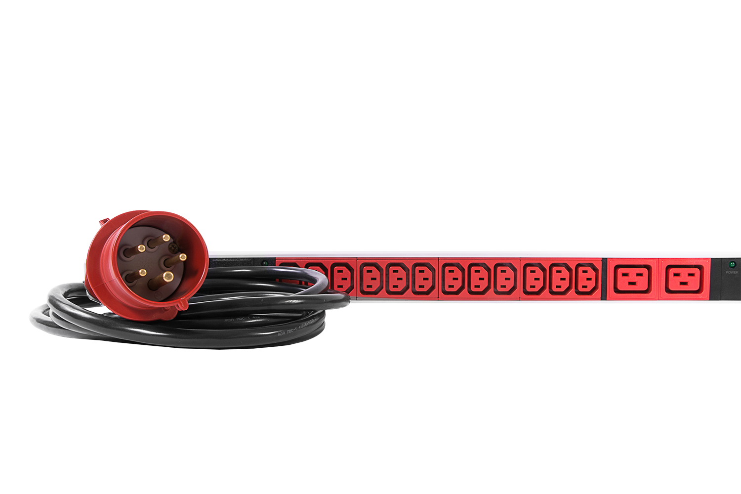 Rem R-2MC3-3x16-30xC13-6xC19-MCL-1820-3-3PN Верт блок розеток Rem-2MC, Linux, мониторинг, измерение, управление,  3 фазы 16A, 30C13, 6C19, 1820 мм, вх IEC 309, шнур 3м фото 16