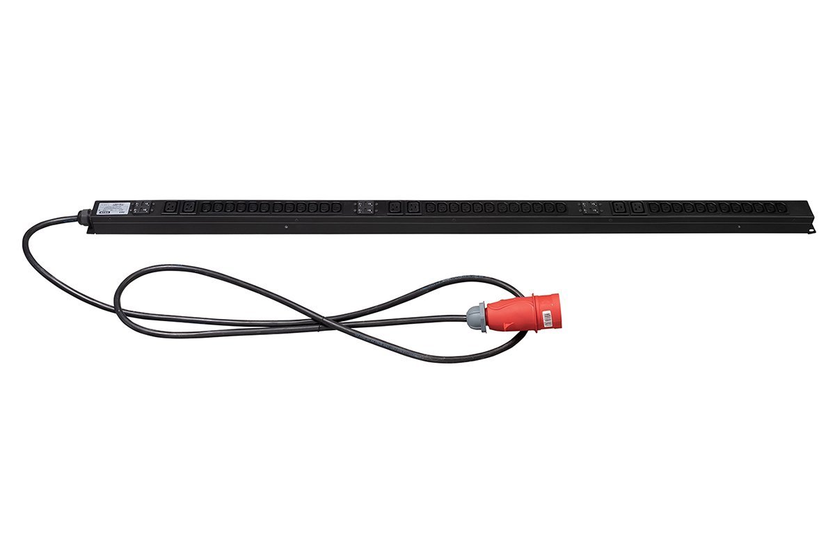 Cabeus PDU-32-3P-36C13-6C19-I309 Блок розеток для 19 шкафов, вертикальный, 6 розеток IEC 320 C19, 36 розеток IEC 320 C13, 3 фазы, 32А, автоматы защиты, металлический корпус, шнур с вилкой IEC309 3м фото 6