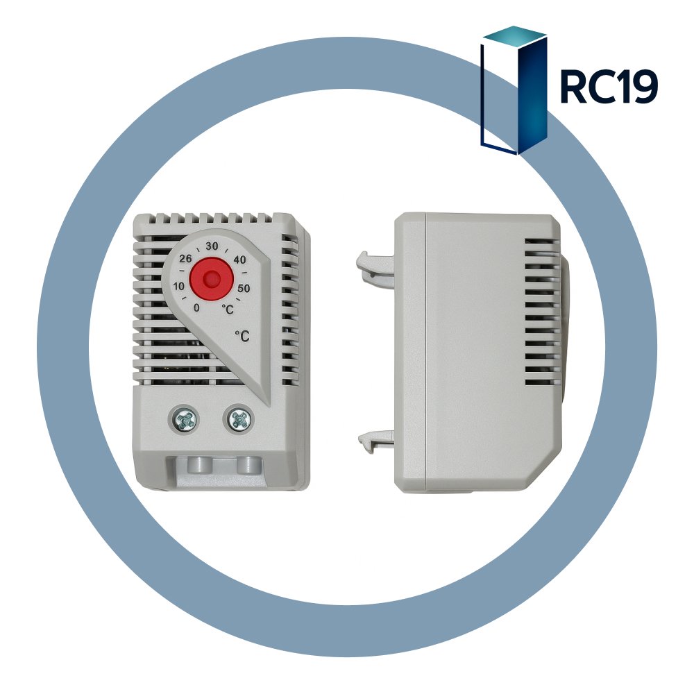 RC19 DMO1140 Термостат регулируемый – контроль нагревателя (220В) ( 0...+60С )