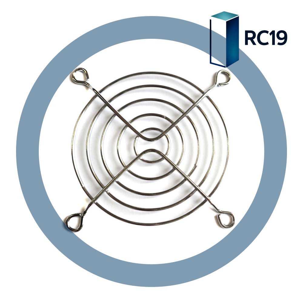 RC19 FG-80 Решетка хромированная для вентилятора 80х80х38 мм.FG-80 фото