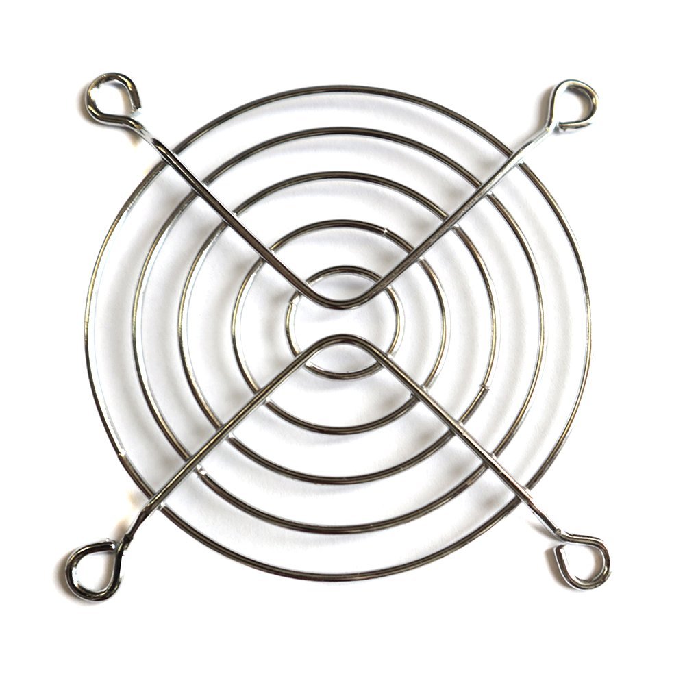 RC19 FG-80 Решетка хромированная для вентилятора 80х80х38 мм. фото 4