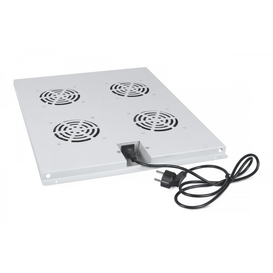 Cabeus TRAY-80 Модуль вентиляторный с 4-я вентиляторами для установки в напольные шкафы серии SH-05C, ND-05C глубиной 800мм фото 3