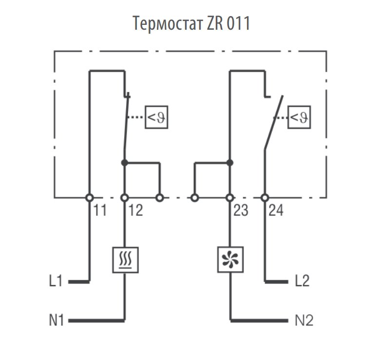 Cabeus ZR011 Термостат универсальный 0-60°C, для обогрева и охлаждения, с кронштейном фото 3