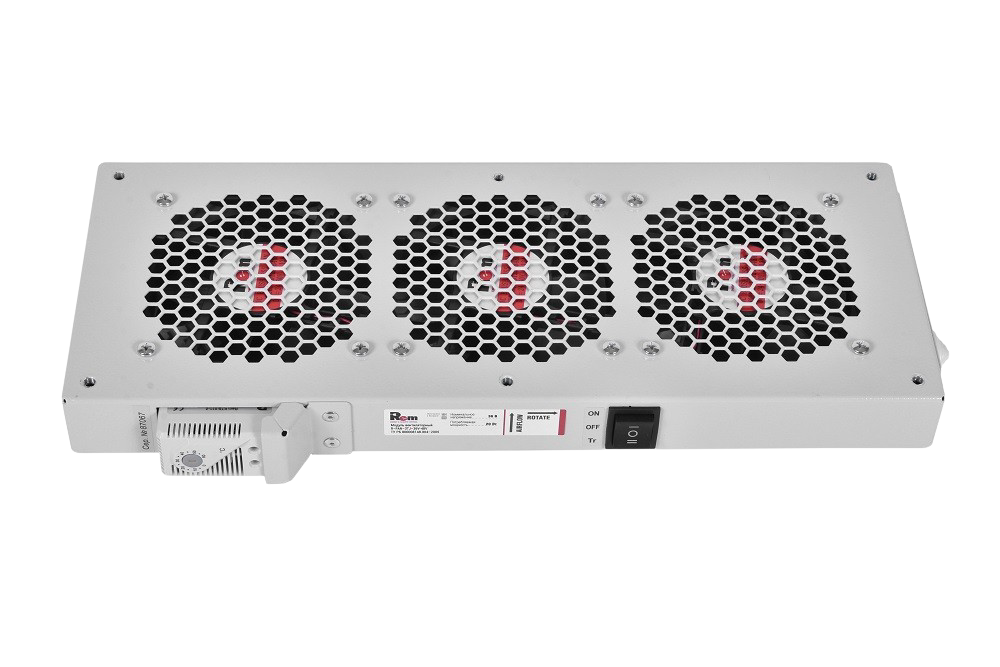 R-FAN-3TJ-36V-48V Модуль вентиляторный, 36V-48V, 3 вентилятора с терморегулятором, колодка фото 8