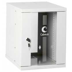 Cabeus WSC-8U Шкаф телекоммуникационный настенный 10 8U 326x300x405mm (ШхГхВ) дверь стекло