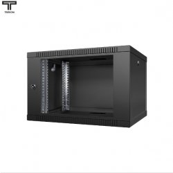 ТЕЛКОМ TL-6.6.3-С.9005МА Шкаф 6U 600x350x356мм (ШхГхВ) телекоммуникационный 19 настенный, дверь стекло, цвет черный (RAL9005)TL-6.6.3-С.9005МА фото