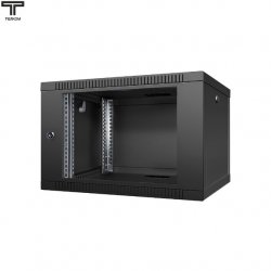 ТЕЛКОМ TL-6.6.4-С.9005МА Шкаф 6U 600x450x356мм (ШхГхВ) телекоммуникационный 19 настенный, дверь стекло, цвет черный (RAL9005)TL-6.6.4-С.9005МА фото