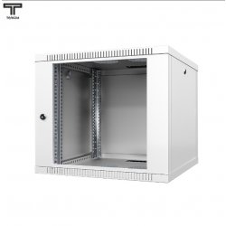 ТЕЛКОМ TL-9.6.6-С.7035Ш Шкаф 9U 600x600x490мм (ШхГхВ) телекоммуникационный 19 настенный, дверь стекло, цвет серый (RAL7035)