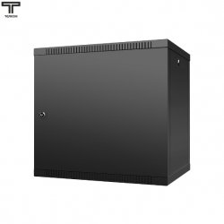 ТЕЛКОМ TL-9.6.3-M.9005МА Шкаф 9U 600x350x490мм (ШхГхВ) телекоммуникационный 19 настенный, дверь металл, цвет черный (RAL9005)