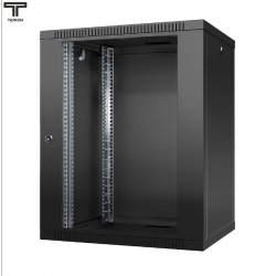 ТЕЛКОМ TL-15.6.4-С.9005МА Шкаф 15U 600x450x757мм (ШхГхВ) телекоммуникационный 19 настенный, дверь стекло, цвет черный (RAL9005)TL-15.6.4-С.9005МА фото