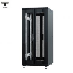 ТЕЛКОМ ТС-18.6.10-П2П Шкаф 18U 600x1000x920мм (ШхГхВ) телекоммуникационный 19 напольный, передняя дверь перфорация - задняя дверь распашная 2-х створчатая, цвет черный (RAL9005)