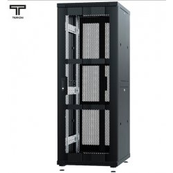 ТЕЛКОМ ТС-33.6.6-П2П Шкаф 33U 600x600x1587мм (ШхГхВ) телекоммуникационный 19 напольный, передняя дверь перфорация - задняя дверь перфорация распашная 2-х створчатая, цвет черный (RAL9005)