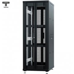 ТЕЛКОМ ТС-33.6.8-2П2П Шкаф 33U 600x800x1587мм (ШхГхВ) телекоммуникационный 19 напольный, передняя дверь перфорация распашная 2-х створчатая - задняя дверь перфорация распашная 2-х створчатая, цвет черный (RAL9005)