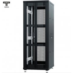 ТЕЛКОМ ТС-33.6.8-2ПП Шкаф 33U 600x800x1587мм (ШхГхВ) телекоммуникационный 19 напольный, передняя дверь перфорация распашная 2-х створчатая - задняя дверь перфорация, цвет черный (RAL9005)