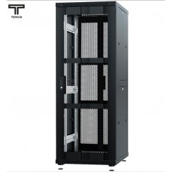 ТЕЛКОМ ТС-33.6.8-П2П Шкаф 33U 600x800x1587мм (ШхГхВ) телекоммуникационный 19 напольный, передняя дверь перфорация - задняя дверь перфорация распашная 2-х створчатая, цвет черный (RAL9005)
