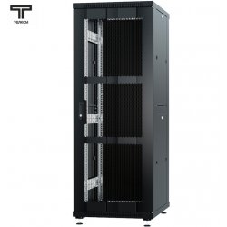 ТЕЛКОМ ТС-37.6.10-ПМ Шкаф 37U 600x1000x1765мм (ШхГхВ) телекоммуникационный 19 напольный, передняя дверь перфорация - задняя дверь металл, цвет черный (RAL9005)